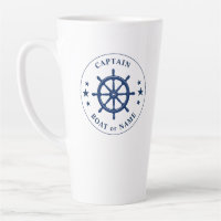 Capitán de rueda de barco Boat o Nombre grande 2 l
