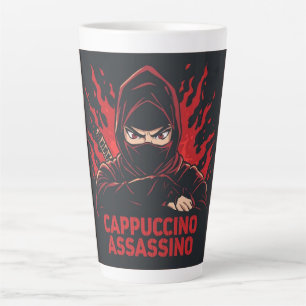 Taza De Café Latte Cappuccino Assassino Amantes del café italiano