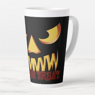 Taza De Café Latte Cara de Calabaza 2