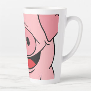 Taza De Café Latte Cara de cerdo