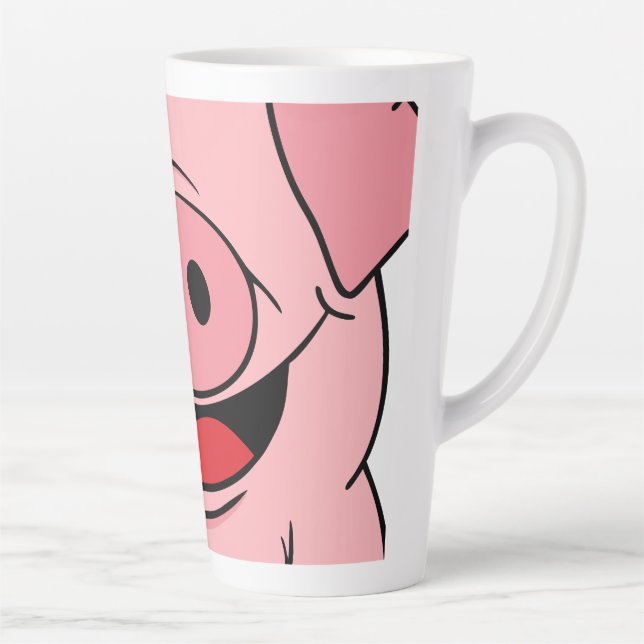 Taza De Café Latte Cara de cerdo (Derecha)