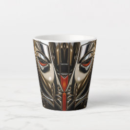 Taza De Café Latte Cara de metal con brillo de cobre