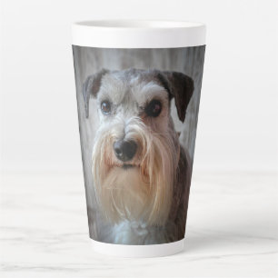 Taza De Café Latte Cara de perro Schnauzer