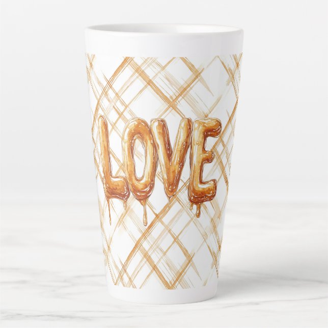 Taza De Café Latte Caramel Candy Love (Anverso)