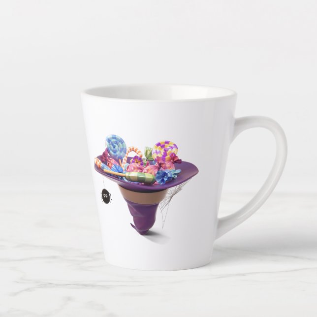 Taza De Café Latte caramelos de halloween (Derecha)