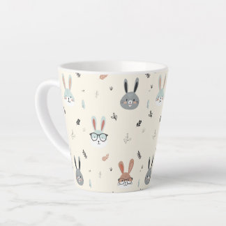 Taza De Café Latte Caras de animales personalizados
