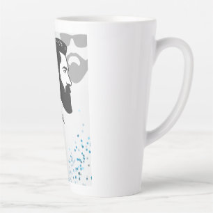 Taza De Café Latte Caras masculinas