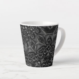 Taza De Café Latte Carbón Mandala