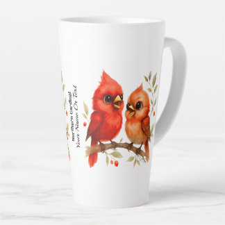 Taza De Café Latte Cardenal septentrional encantador
