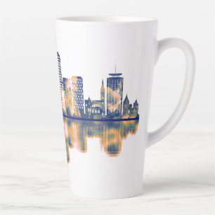 Taza De Café Latte Cardiff Skyline