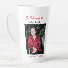 Taza De Café Latte Cardinal Poem Memorial Keepsake 