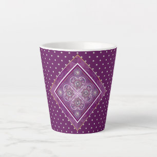 Taza De Café Latte Cardinal red Rosace