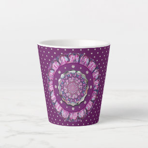 Taza De Café Latte Cardinal red Rosace
