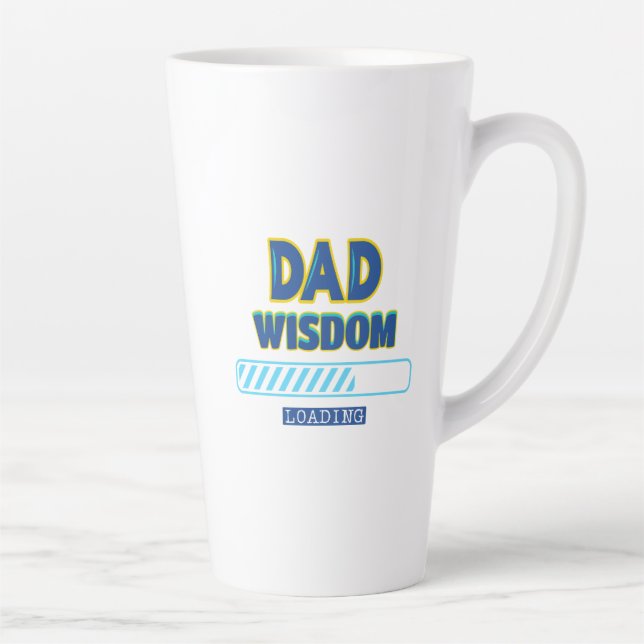 Taza De Café Latte Carga de Sabiduría de Papá (Derecha)