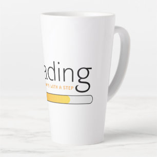 Taza De Café Latte Carga - El éxito comienza con un paso