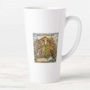 Taza De Café Latte Caricatura de los piratas del Arca de Noé de Rick