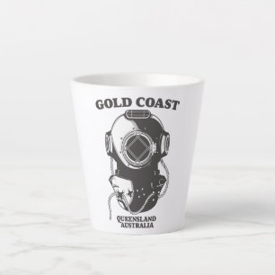Taza De Café Latte Cartel de buceo de Gold Coast Queensland Australia