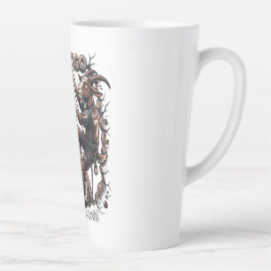 Taza De Café Latte Cartel de Escalada en Roca Motivacional Cabra