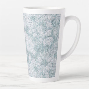 Taza De Café Latte Casa de Campo Velvety Blue Daisy