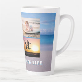 Taza De Café Latte Casa de playa Multi-foto 