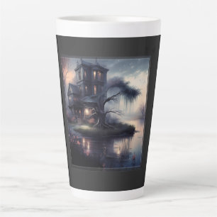 Taza De Café Latte casa en ruinas en el bayou