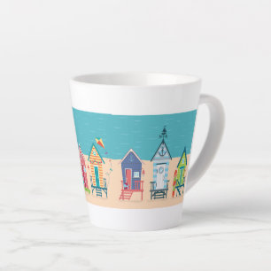 Taza De Café Latte Casas de Playa