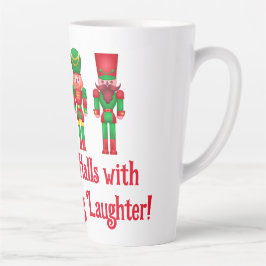 Taza De Café Latte Cascanueces de Navidad
