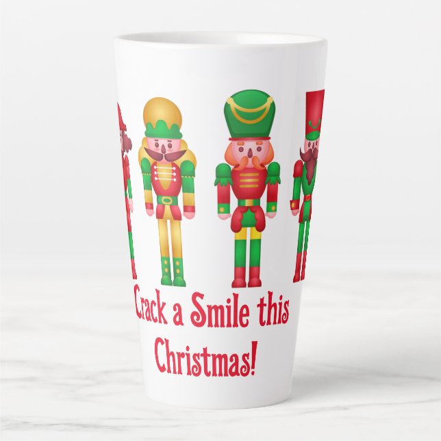 Taza De Café Latte Cascanueces de Navidad  (Anverso)