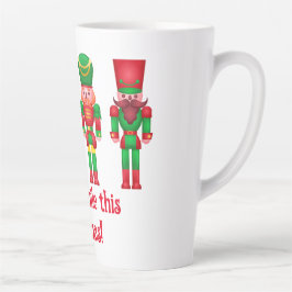 Taza De Café Latte Cascanueces de Navidad 