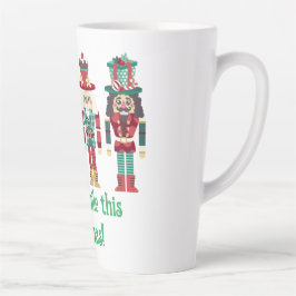 Taza De Café Latte Cascanueces de Navidad