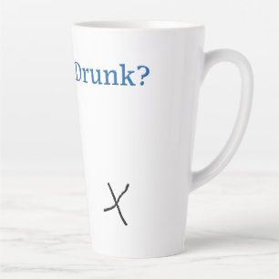 Taza De Café Latte Casillas de verificación SlipperyJoe's Are You Dru