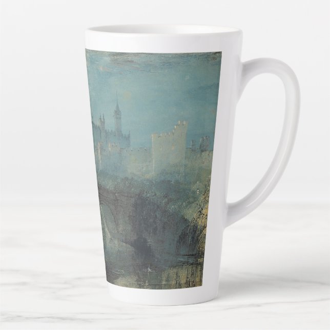 Taza De Café Latte Castillo de William Turner Alnwick (Derecha)