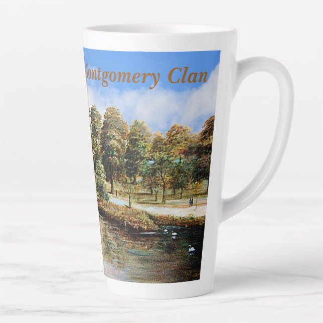 Taza De Café Latte Castillo Eglinton de Clan de Montgomery (Derecha)