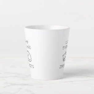 Taza De Café Latte Cat hair everywhere zero regrets