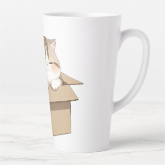 Taza De Café Latte Cat In the box