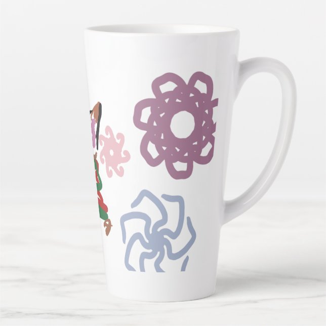 Taza De Café Latte Cat winter  (Derecha)