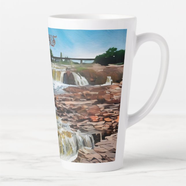 Taza De Café Latte Cataratas Sioux, Dakota del Sur (Derecha)