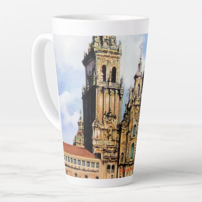 Taza De Café Latte Catedral de Santiago de Compostela (Ángulo izquierdo)