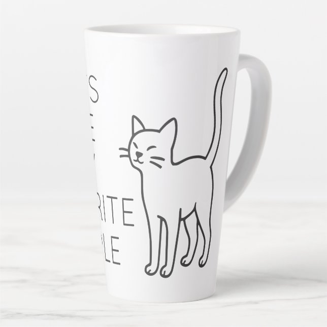 Taza De Café Latte Cats are my favorite people (Ángulo derecho)