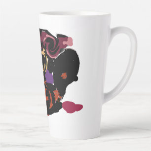 Taza De Café Latte cavalier king Charles spaniel y rosas dulce