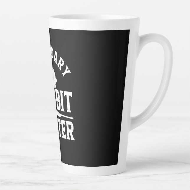 Taza De Café Latte Cazador de conejo legendario (Derecha)