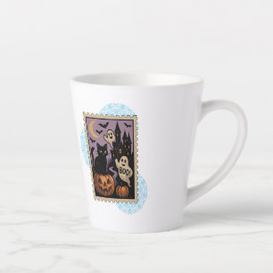 Taza De Café Latte Celebración de Halloween