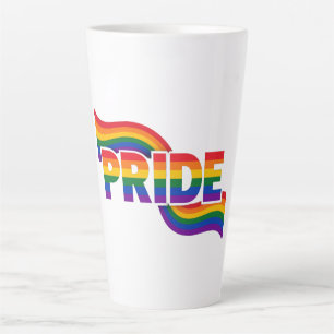 Taza De Café Latte Celebración del Arcoíris del Orgullo