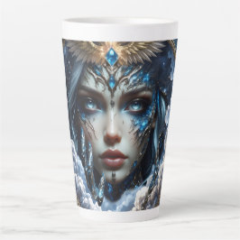 Taza De Café Latte Celestia – Guardiana del Cielo Infinito. 