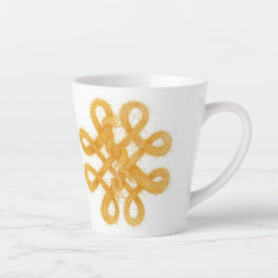 Taza De Café Latte CELTIC ORO KNOT Latte Mug