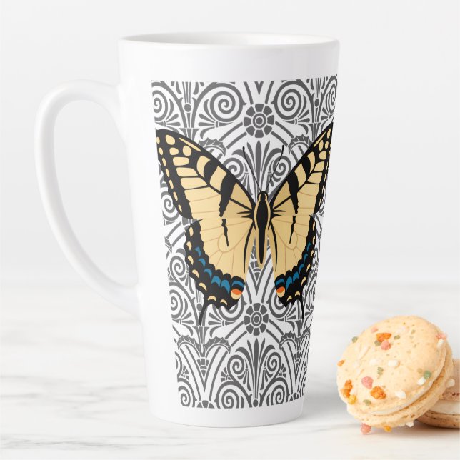 Taza De Café Latte Centro de atención de mariposas (In situ)