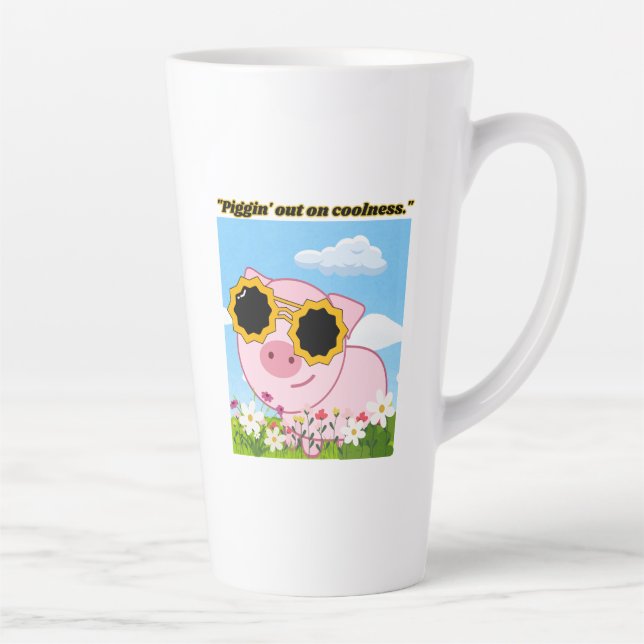 Taza De Café Latte cerdo de cita - picante en la frescura (Derecha)