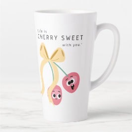 TAZA DE CAFÉ LATTE CEREZA DULCE
