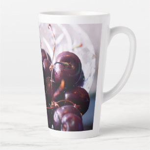 Taza De Café Latte Cerezas