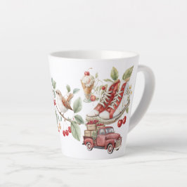 Taza De Café Latte Cerezas dulces de verano